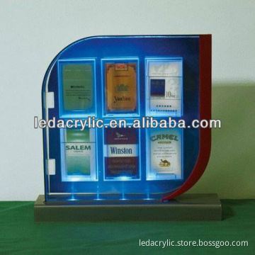 LED Acrylic Tobacco Merchandising Racks / Cigarette Display Stand